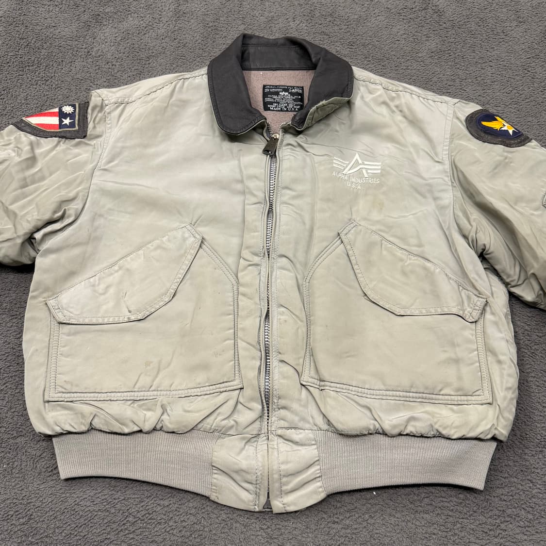 [정품/L] 알파인더스트리 항공 MA-1 패치 자켓 c1 상품이미지3