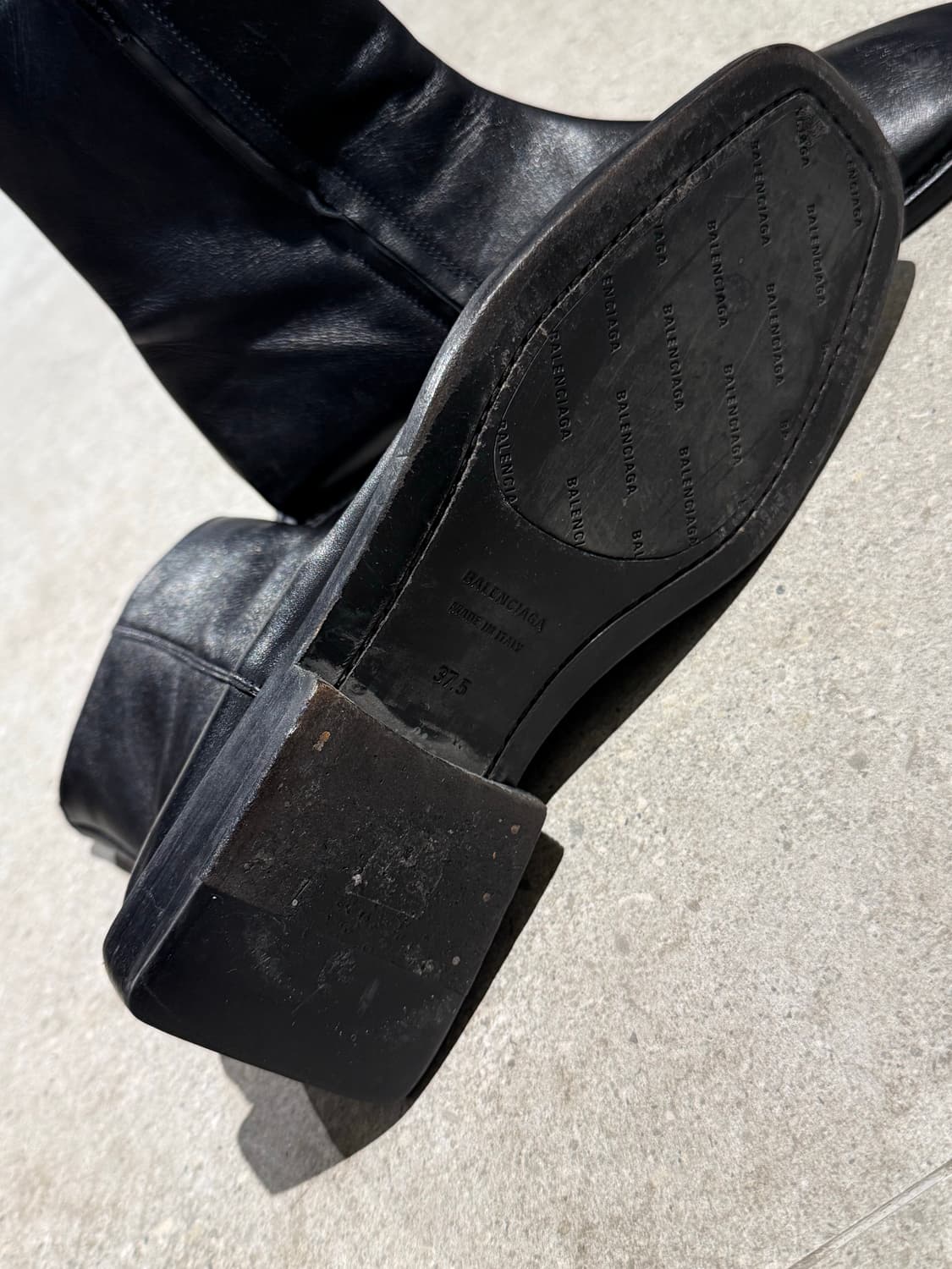 발렌시아가 BB림 스퀘어힐 부츠 37.5 상품이미지9