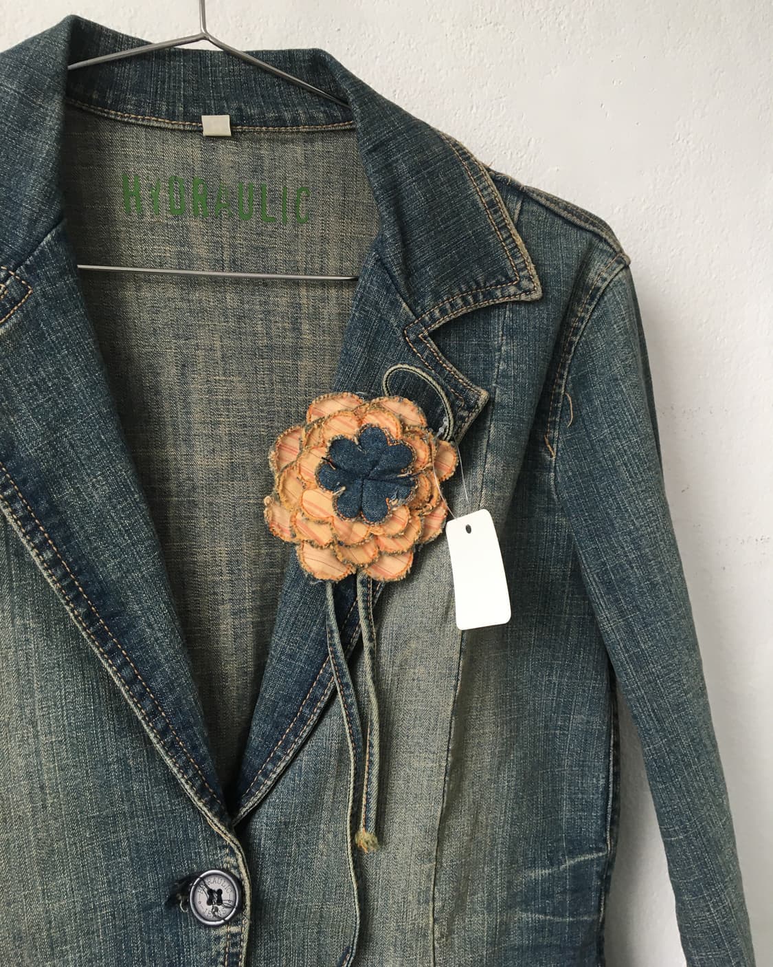 Corsage point denim jacket 상품이미지4