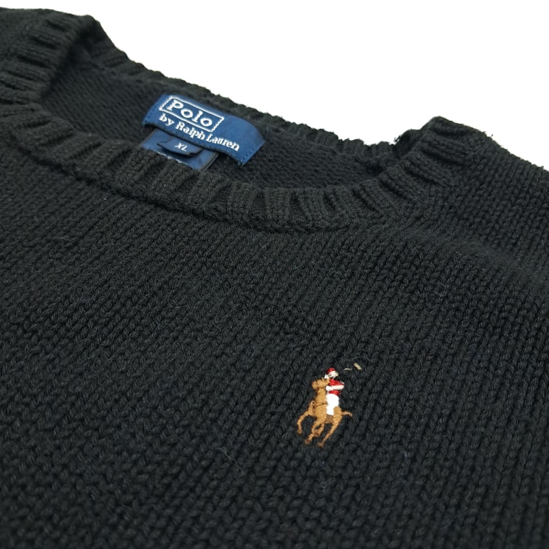 CN654W XL 폴로 랄프로렌 블랙 라운드 긴팔 니트 스웨터 상품이미지5