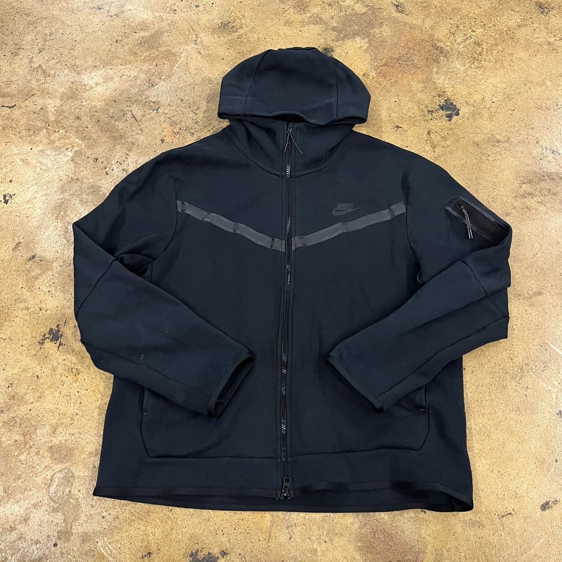 [정품/XXL] 나이키 테크 플리스 풀집업 블랙 b19 상품이미지2
