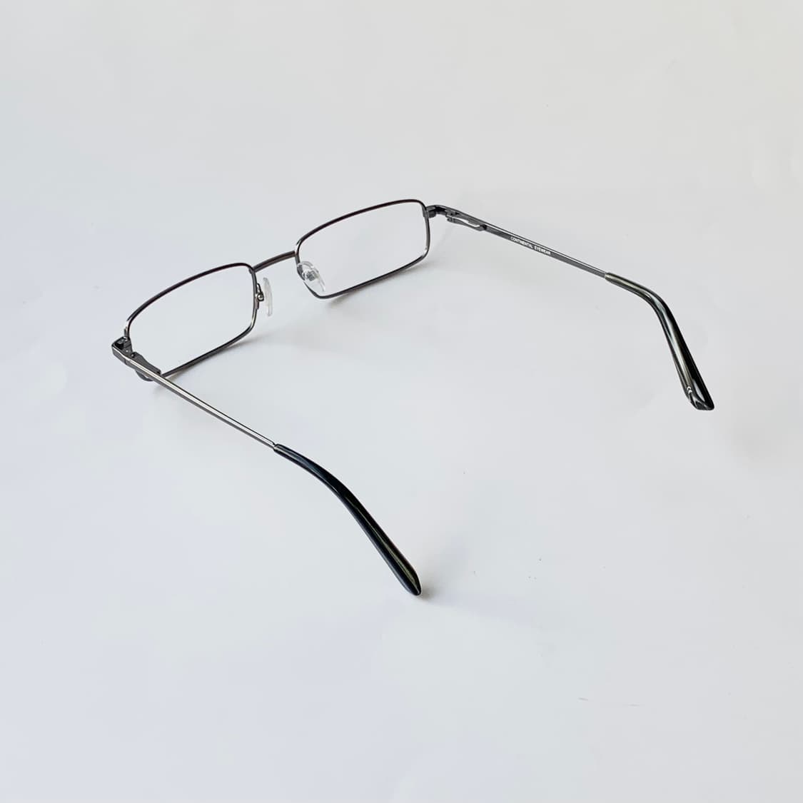 770 데드스탁 픽키 빅사이즈 슬림 사각 건메탈 빈티지안경 상품이미지5