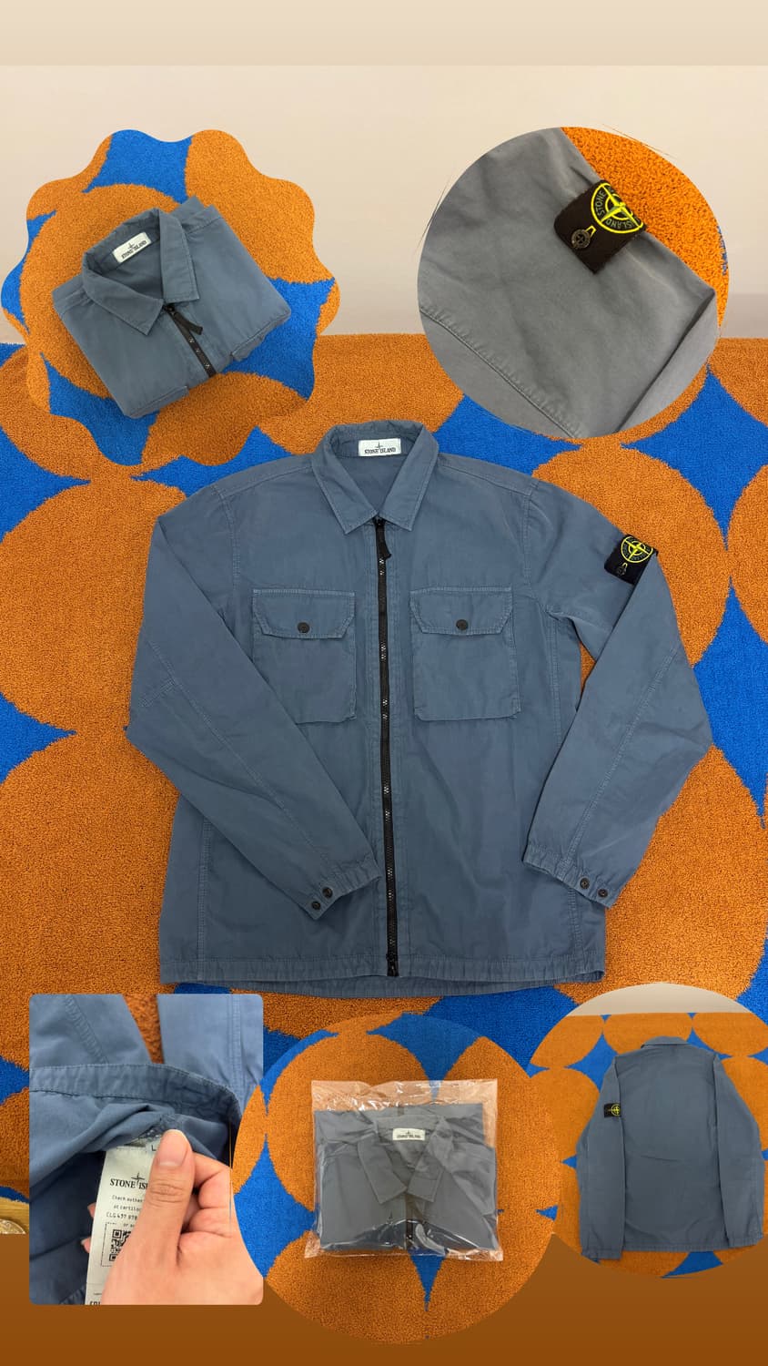 스톤아일랜드 투포켓 투웨이 집업 오버셔츠자켓 상품이미지1