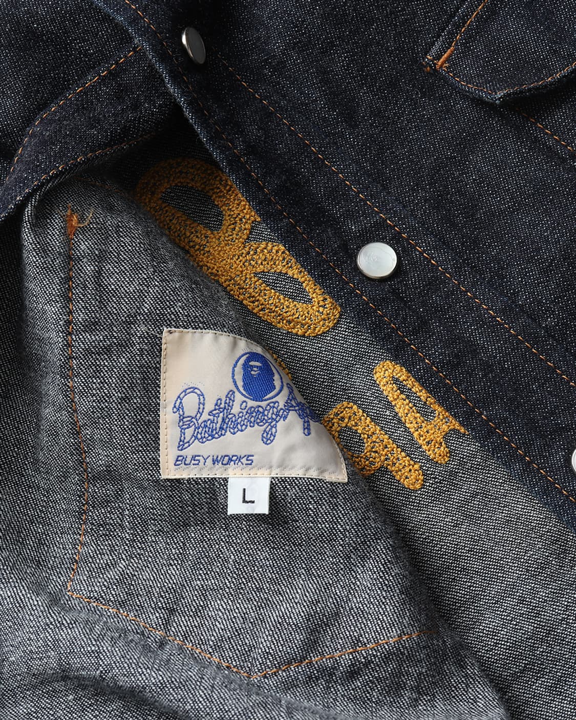 베이프 A BATHING APE Champion Denim Shirt 상품이미지7