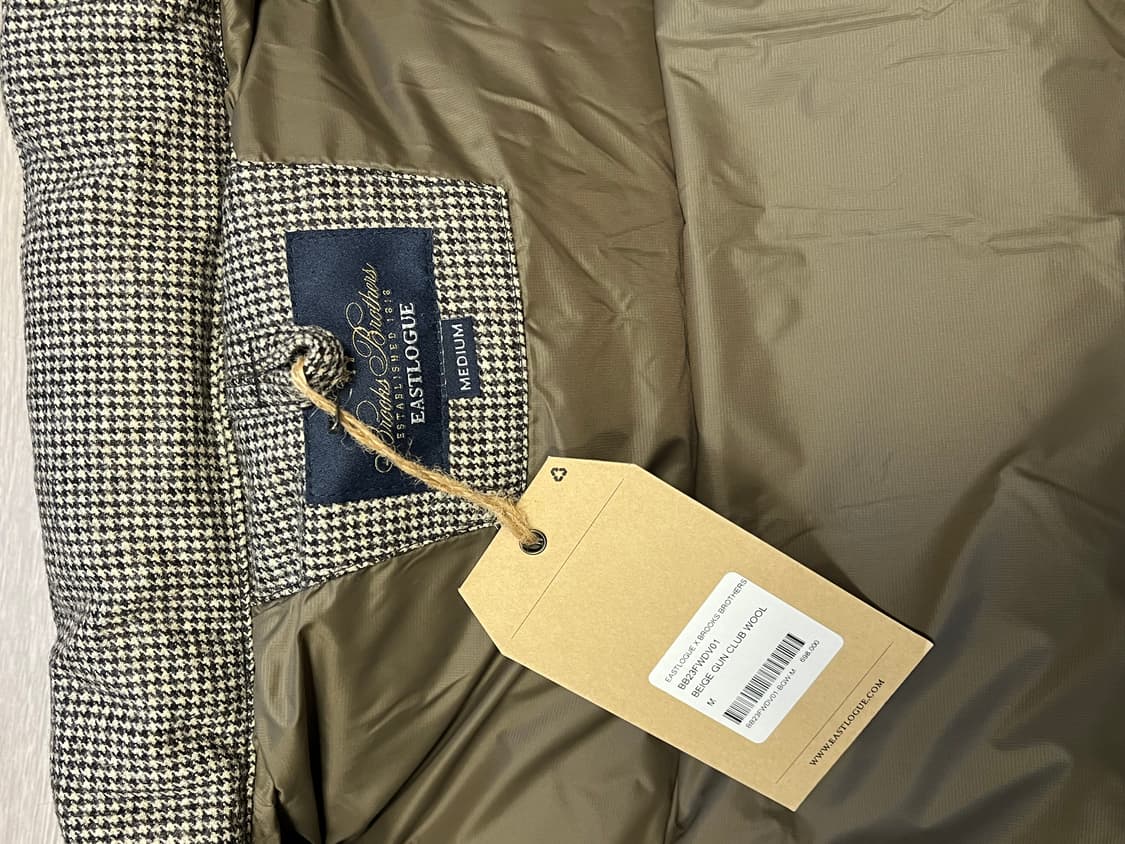 (새상품) 브룩스브라더스 x 이스트로그 구스다운 콜라보 패딩 베스트 상품이미지4