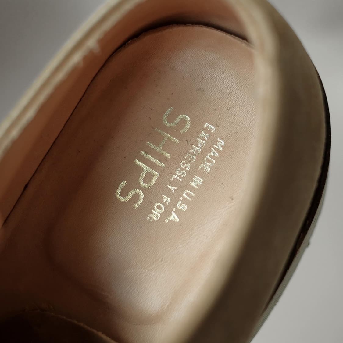 알든 N6401 8.5D 언라인드 탄 스웨이드 더비슈즈 상품이미지9