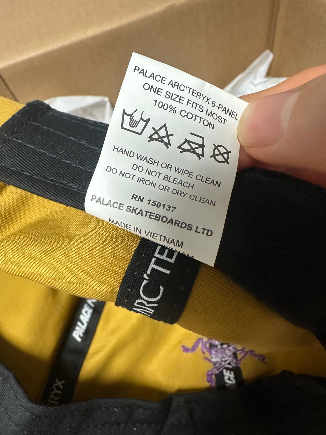 아크테릭스 팔라스 20fw 6패널 캡 골드 상품이미지5