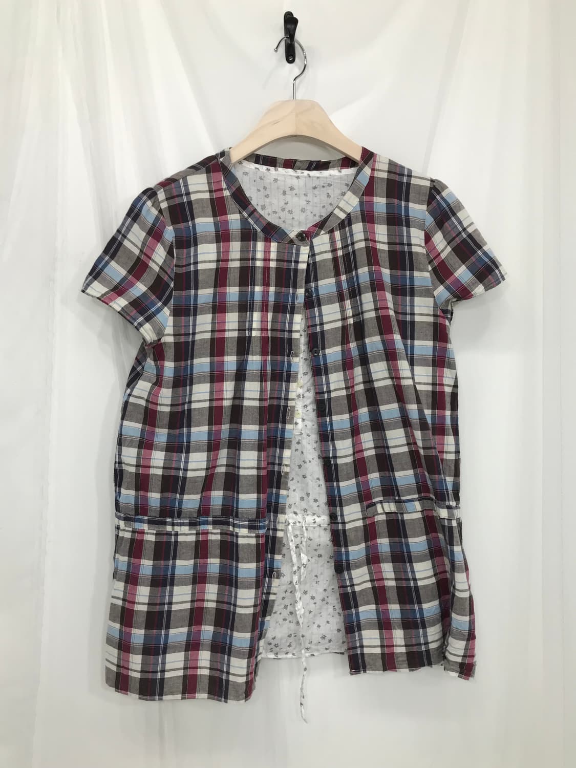 체크 베이지 모리 세트 상품이미지6