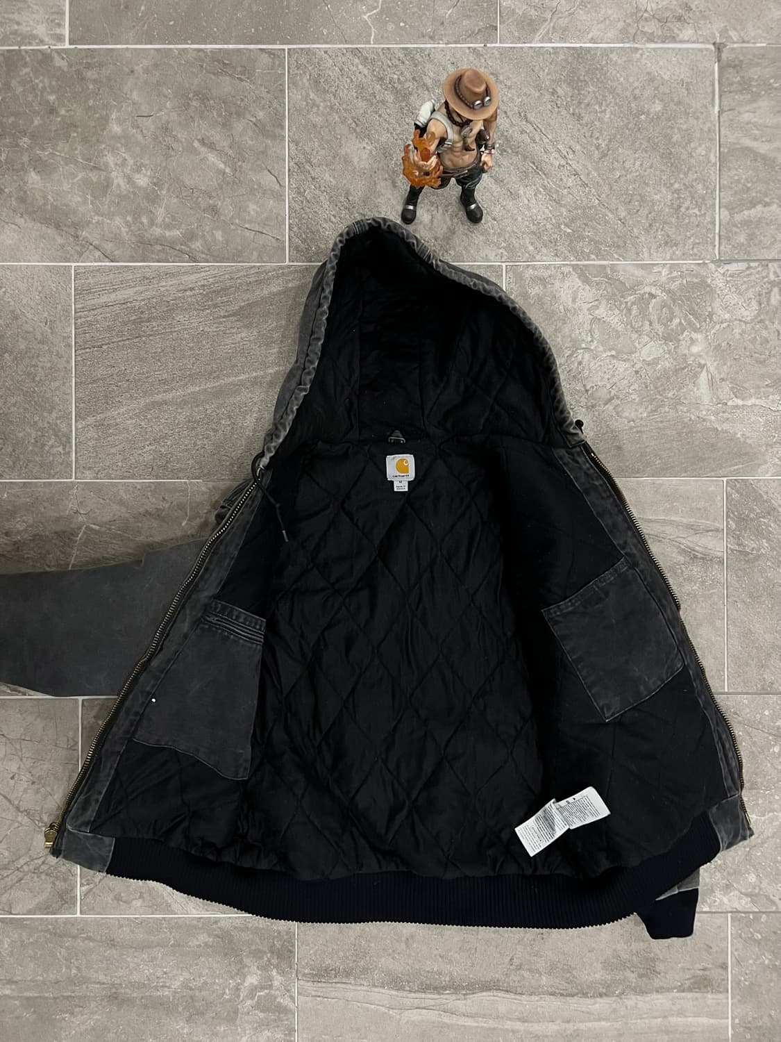 (M) 칼하트 후드 덕 액티브 자켓 J130 BLK 블랙 상품이미지3