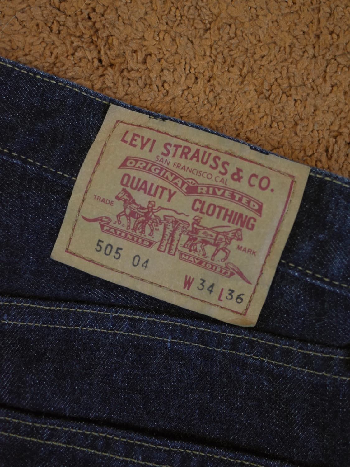 34x36 리바이스 505 청바지 상품이미지6