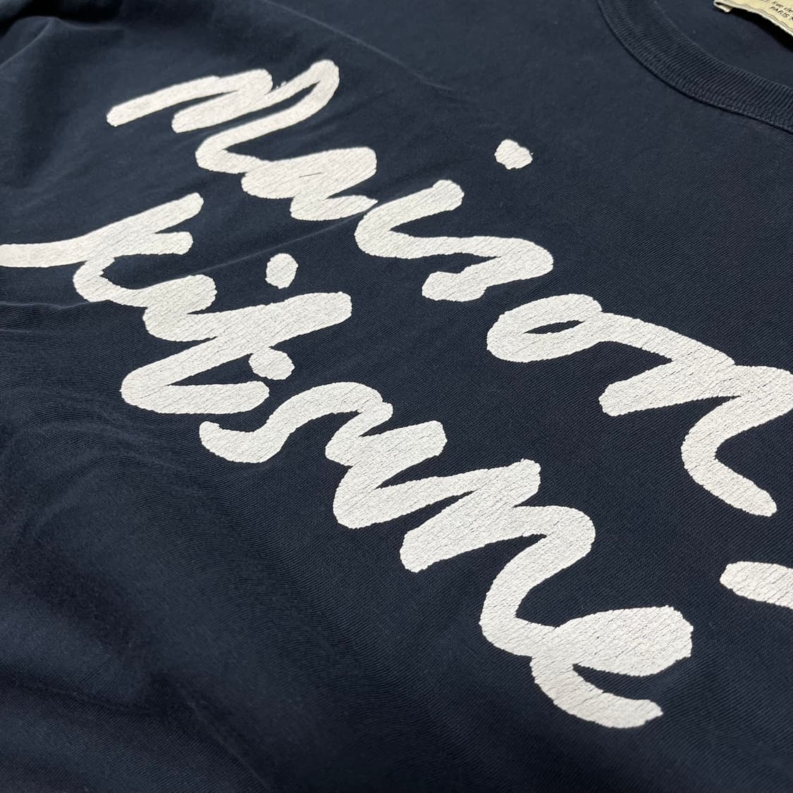 메종 키츠네 핸드라이팅 클래식 반팔티 S/90 상품이미지5