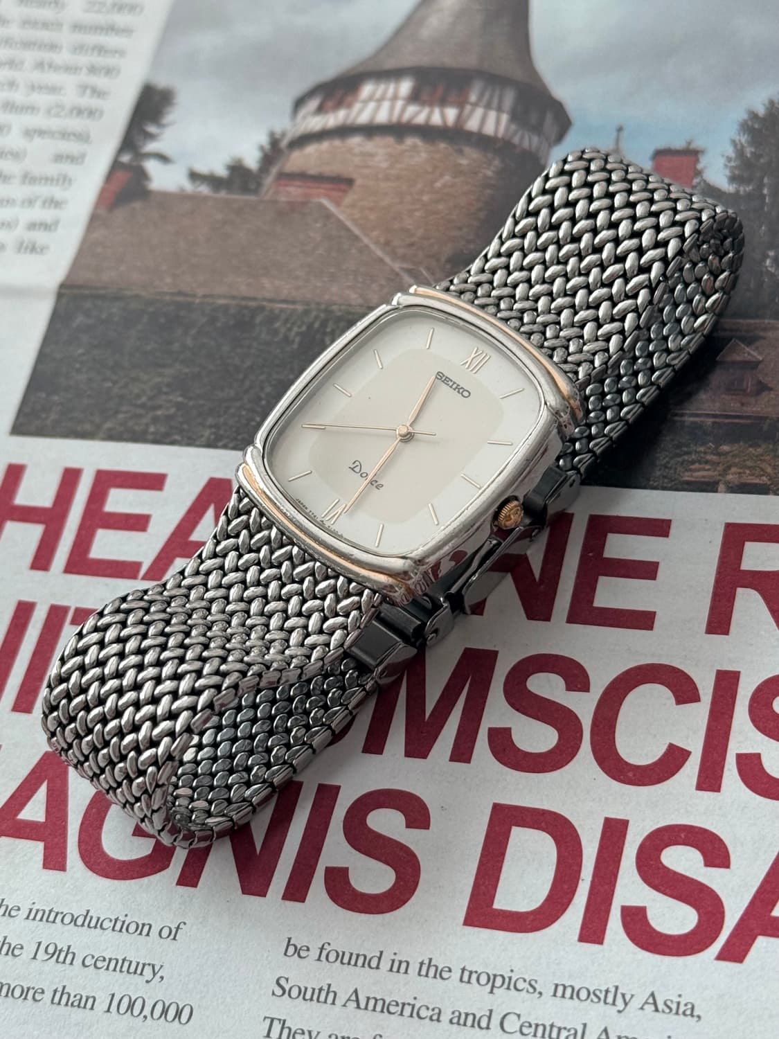Seiko 세이코 쿼츠 Dolce 스퀘어 1988 상품이미지6