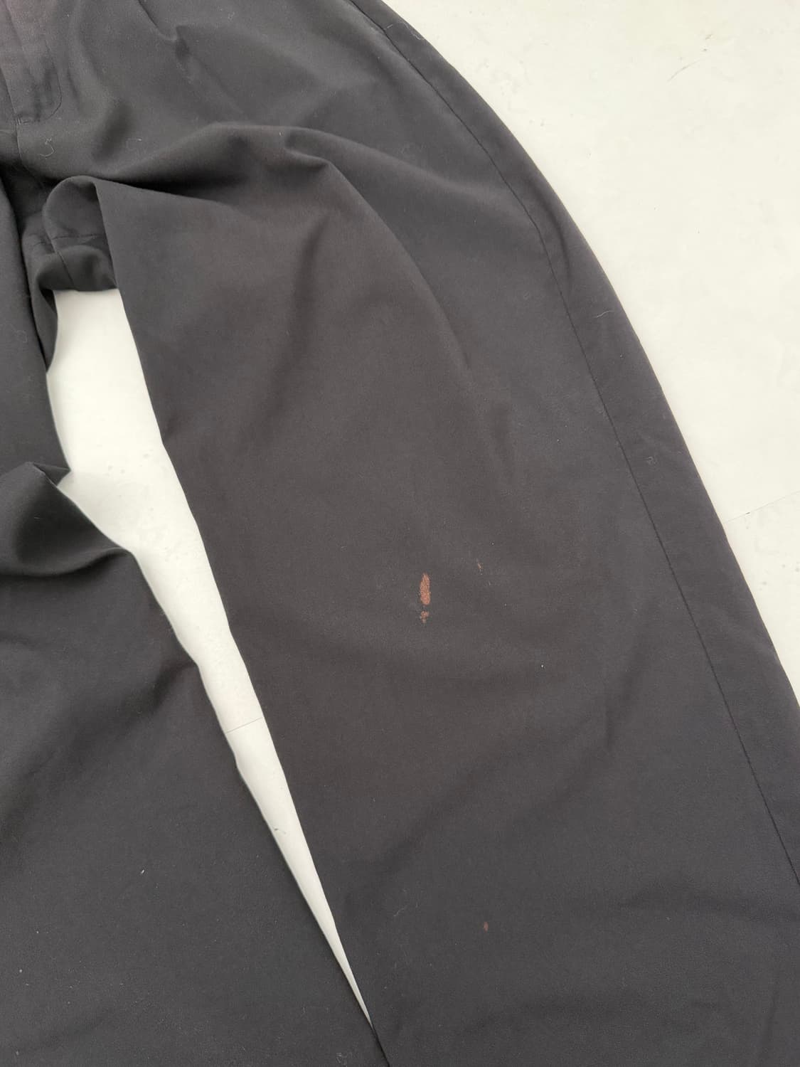 블랙 와이드 핀턱 슬랙스  상품이미지6