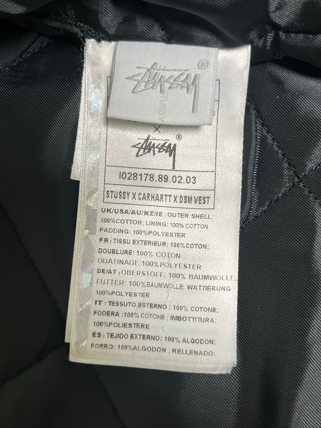 도버스트릿마켓 스투시 & 칼하트 WIP 베스트 (XL) 상품이미지4