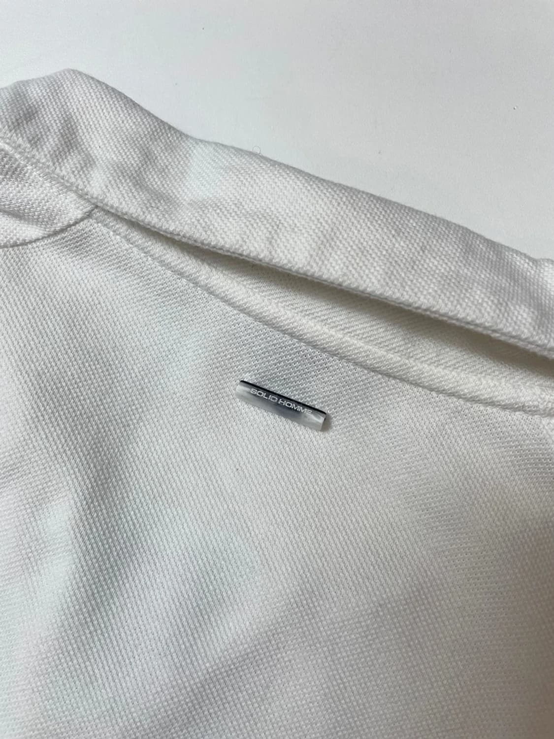 솔리드옴므 18SS 오픈 카라넥 반팔 티셔츠 PN9531 상품이미지5