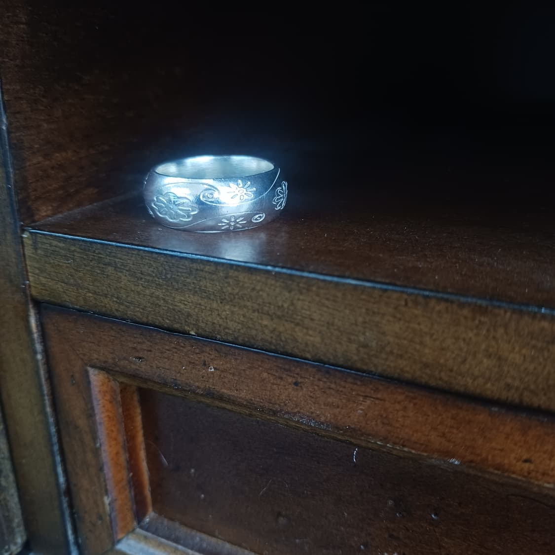 꽃가락지3 순은99 은가락지 8미리  상품이미지1