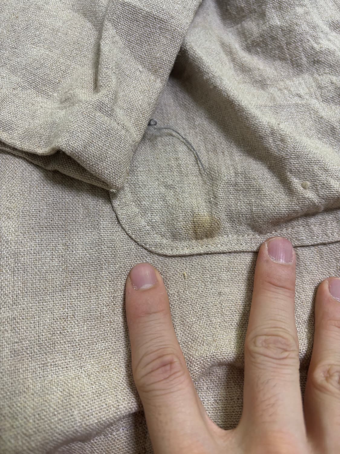 일본판 수제 린넨100프로 블레이저 사이즈 105-110 상품이미지3