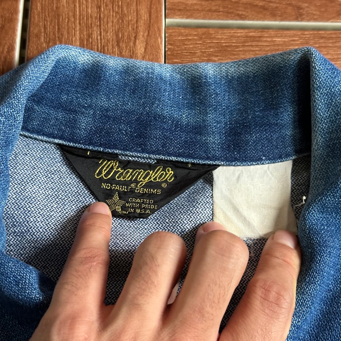 70-80’s Wrangler usa denim trucker 상품이미지6