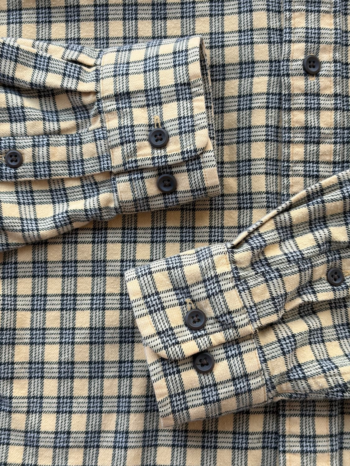90s 올드 유니클로 플란넬 체크 셔츠 M (100-103) 상품이미지4