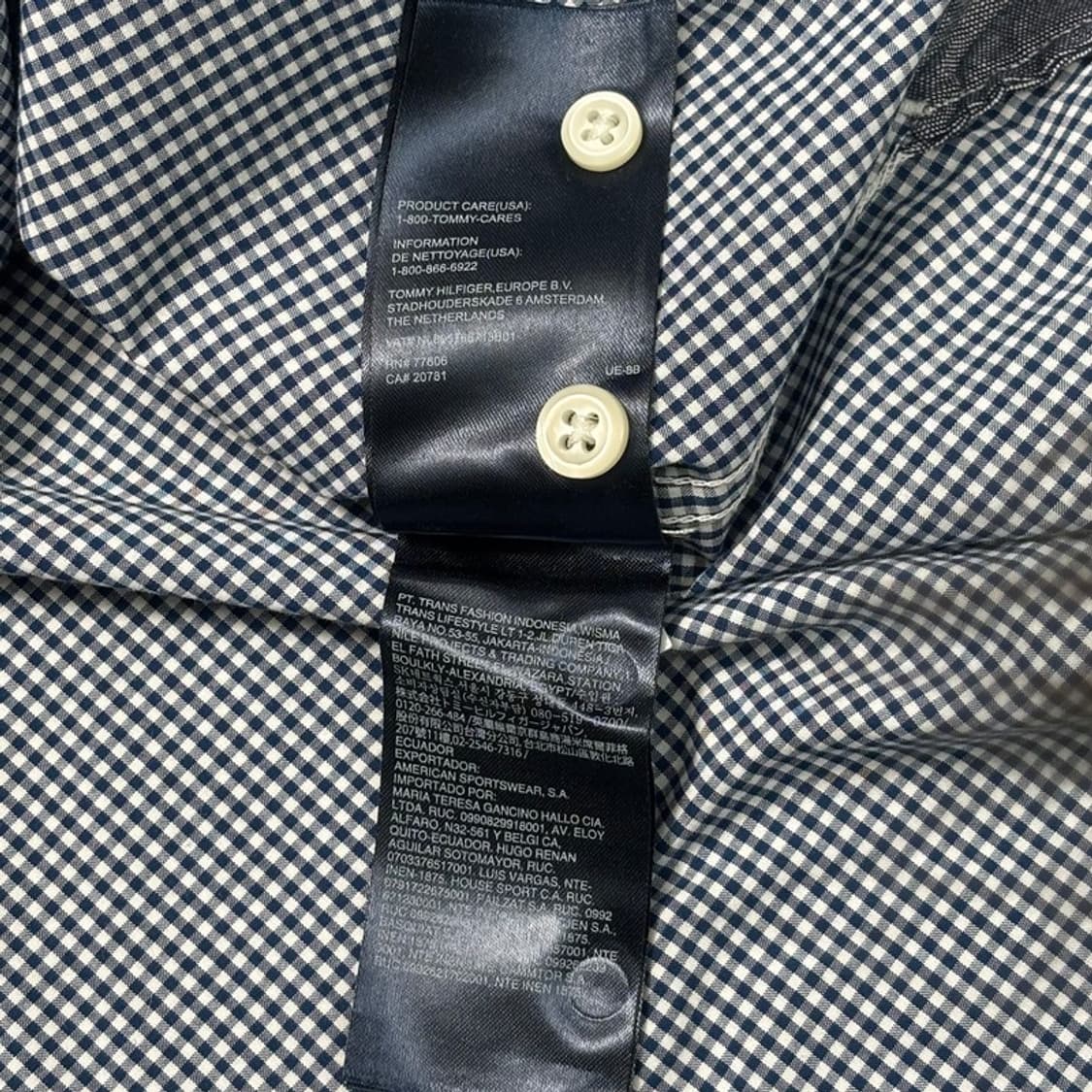 TOMMY HILFIGER 깅엄 패턴 셔츠 XL 상품이미지9