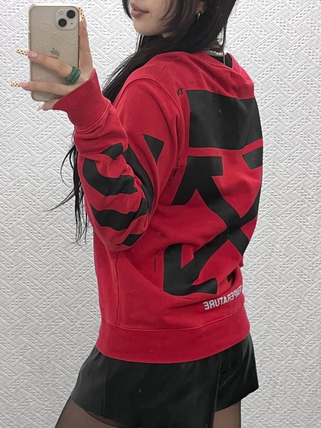 오프 화이트 올드스쿨 스트릿 펑크 모나리자 맨투맨 XXS C10052 상품이미지2