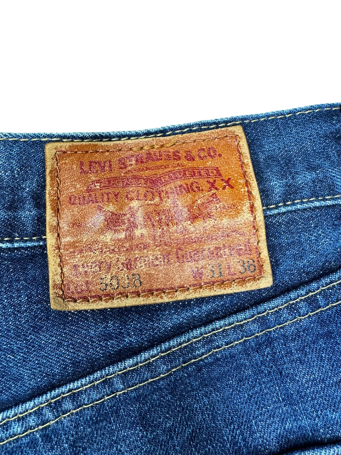 빈티지 90s 리바이스 재팬 셀비지 빅E 503B 31/36(수선) 상품이미지8