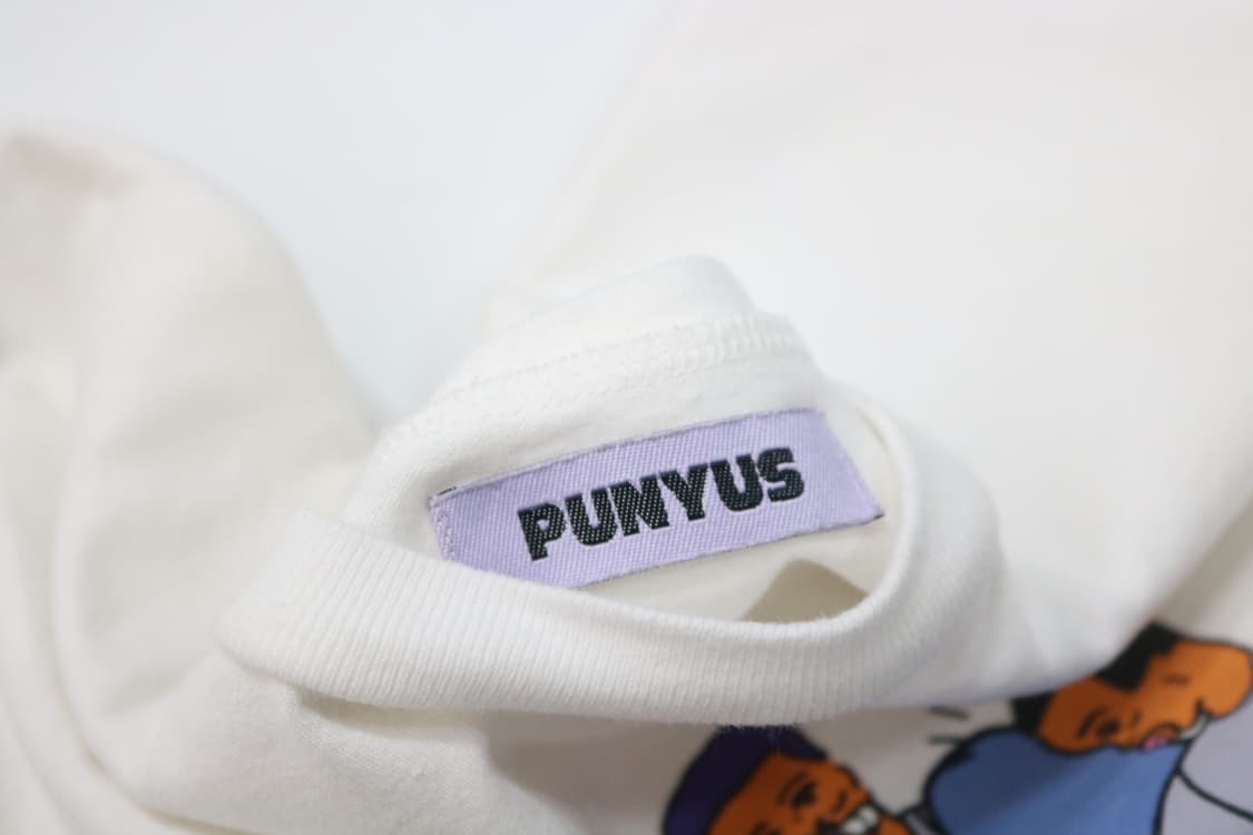 PUNYUS 푸뉴즈 롤러스케이트 그래픽 화이트 반팔 티셔츠 (2) 상품이미지4