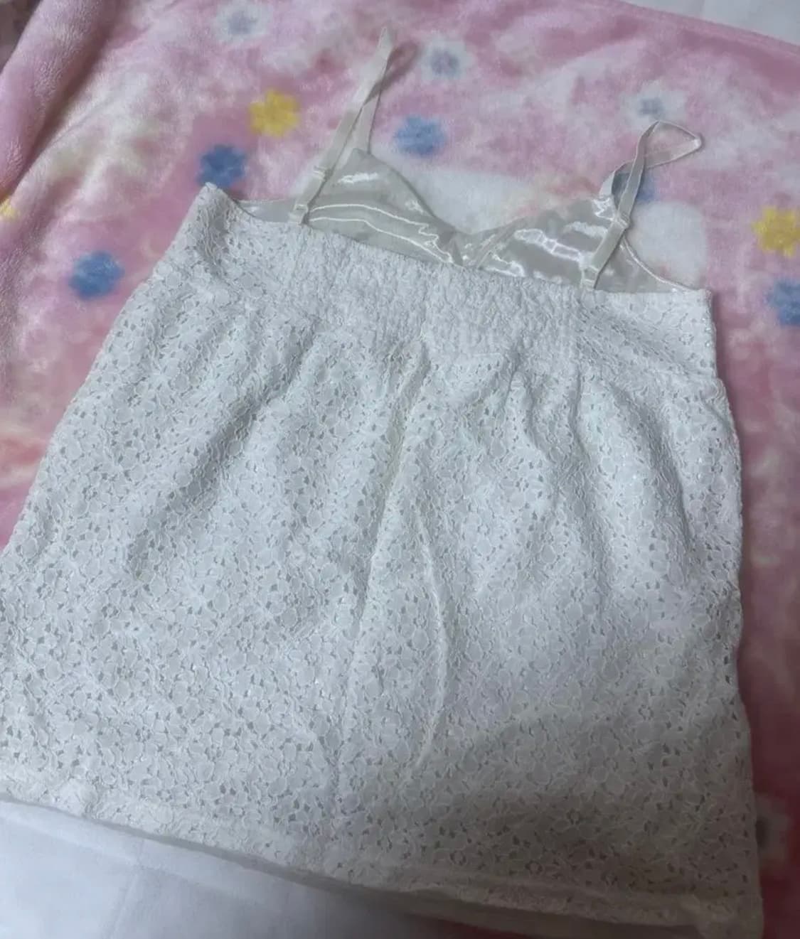 빈티지 로걀 레이스 슬리브리스 나시 슬립 리즈리사 상품이미지2