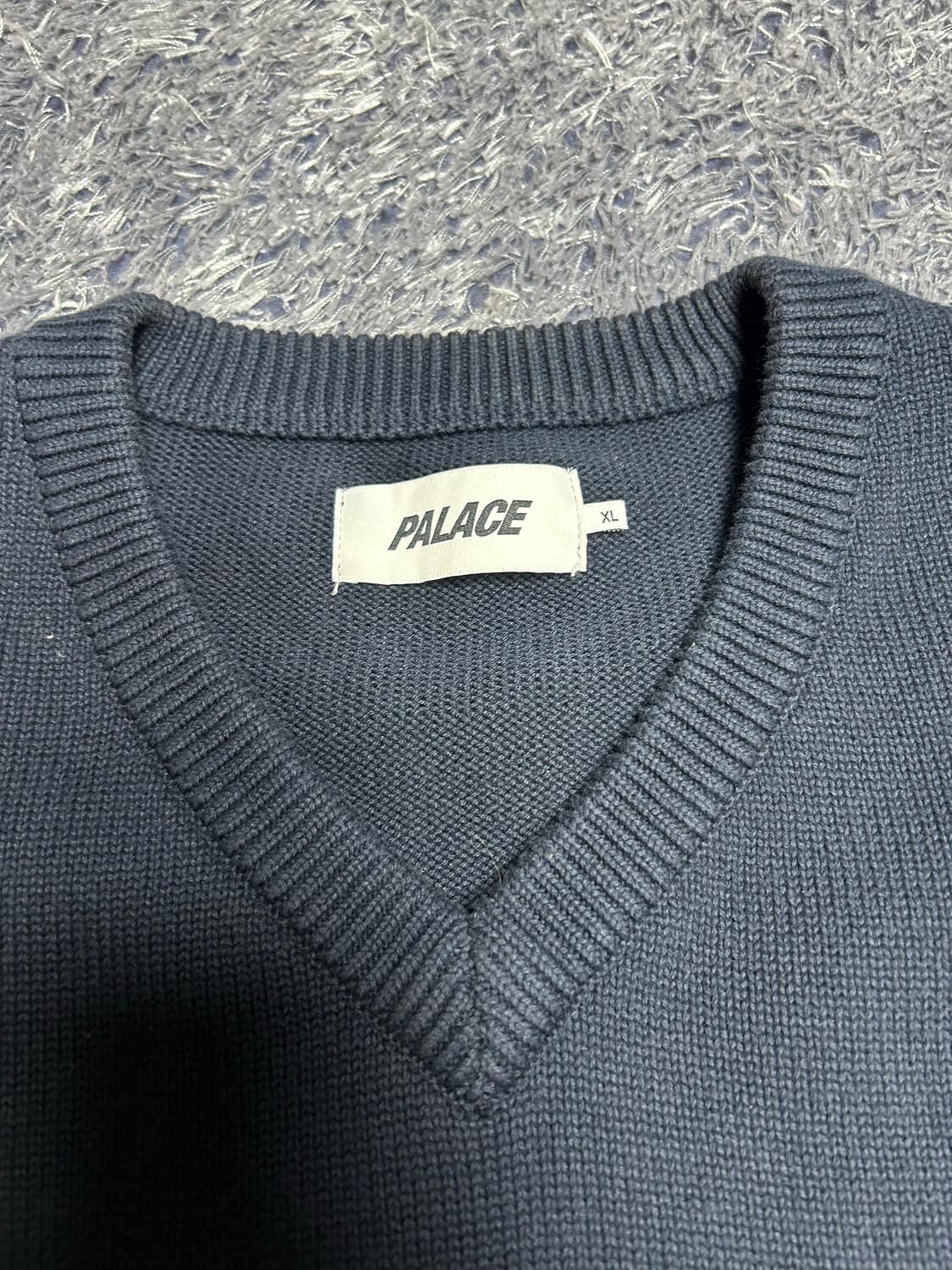 팔라스 카와이 베스트 니트 네이비 상품이미지3