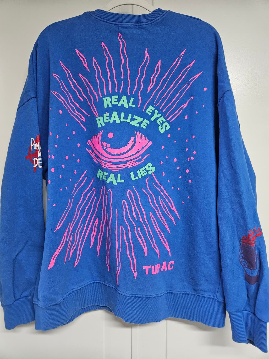 비전 노이시아 프린팅 맨투맨 로열블루 상품이미지2