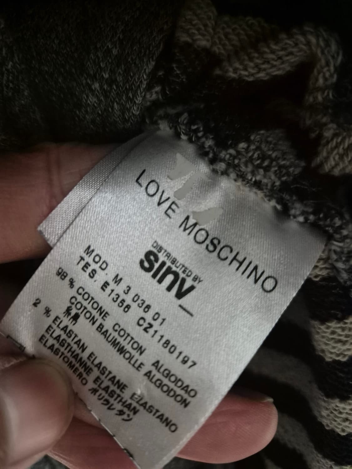 러브모스키노 스판 후드집업 상품이미지6