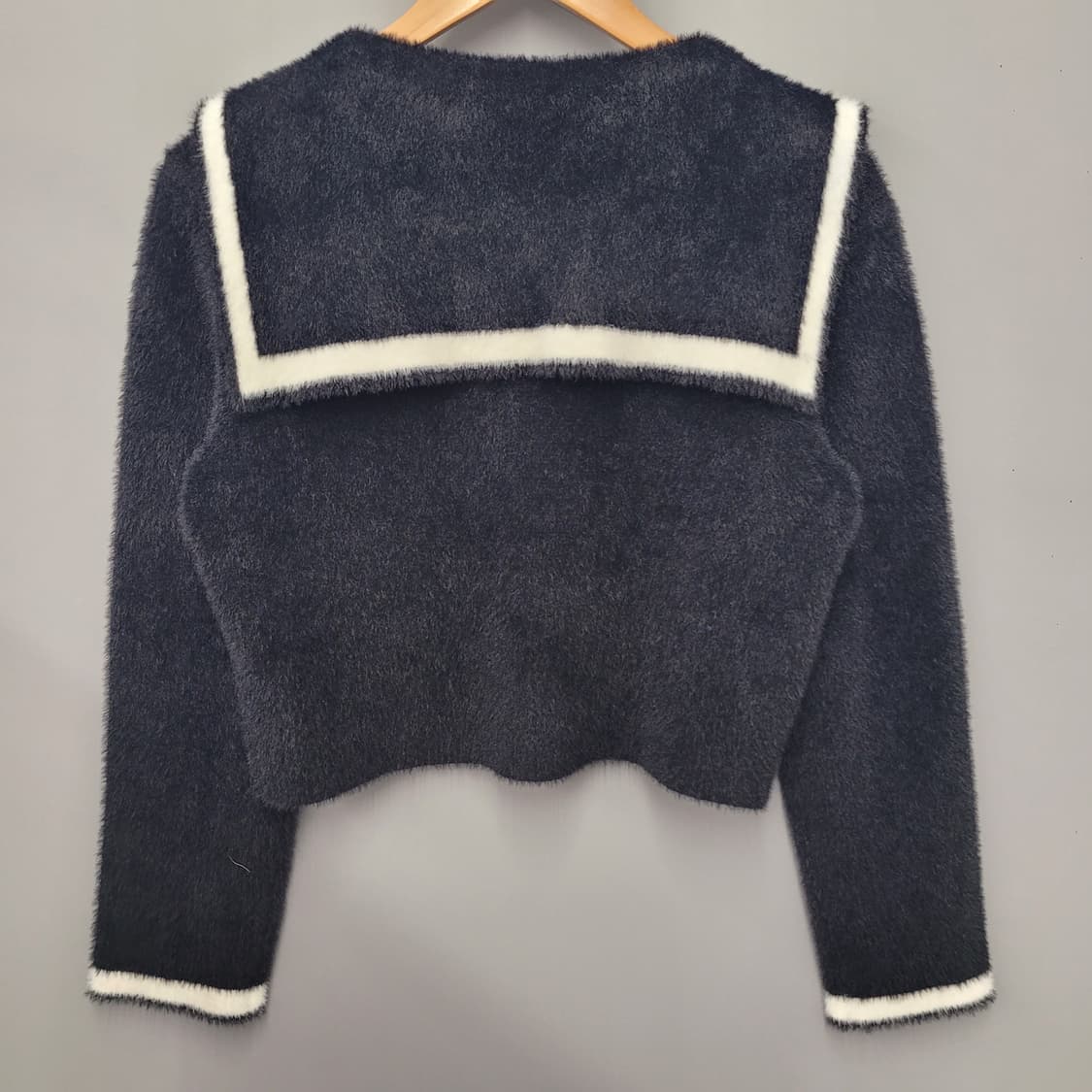 Mixxo 미쏘 빅카라 배색 날개사 가디건 상품이미지2