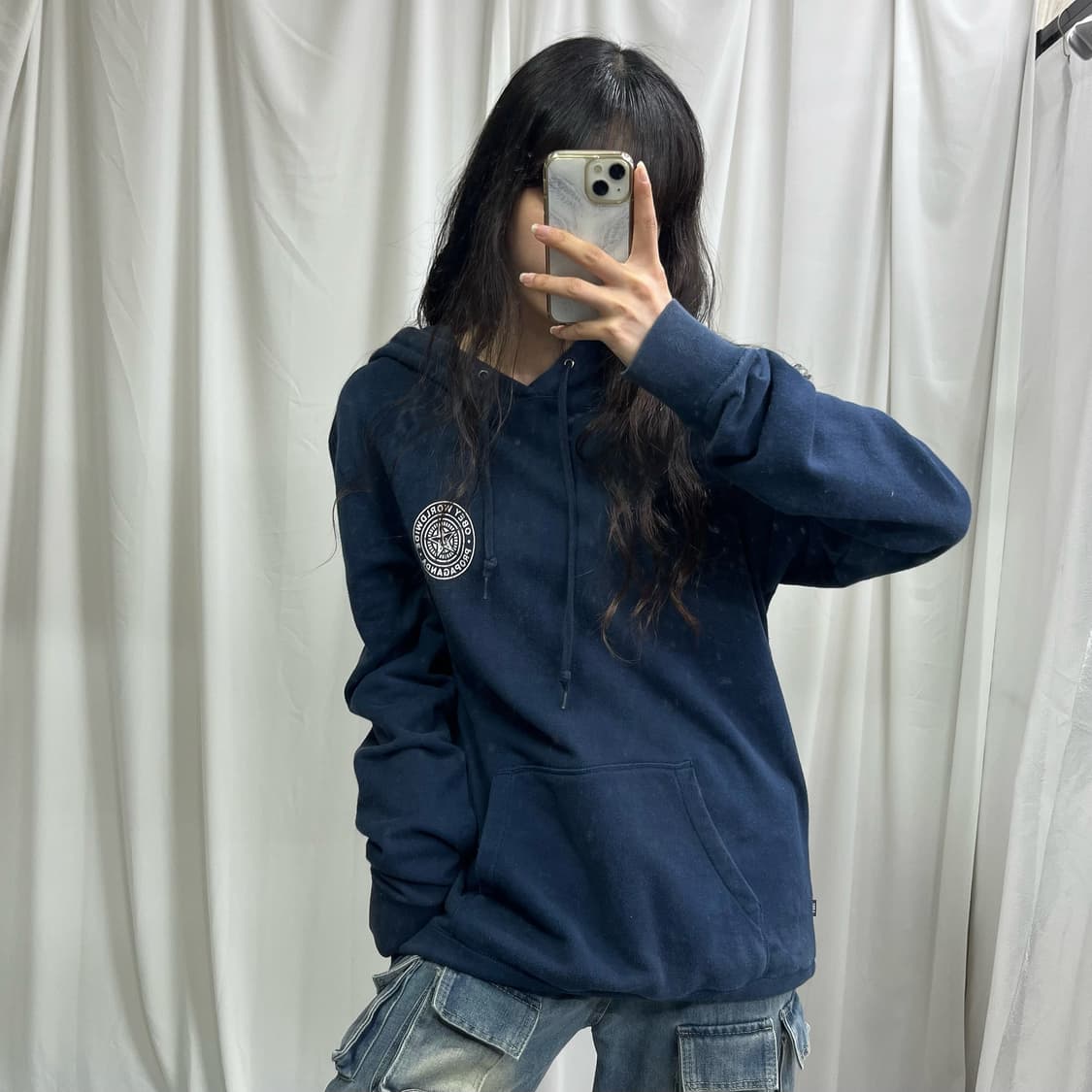Obey navy hoody 상품이미지1