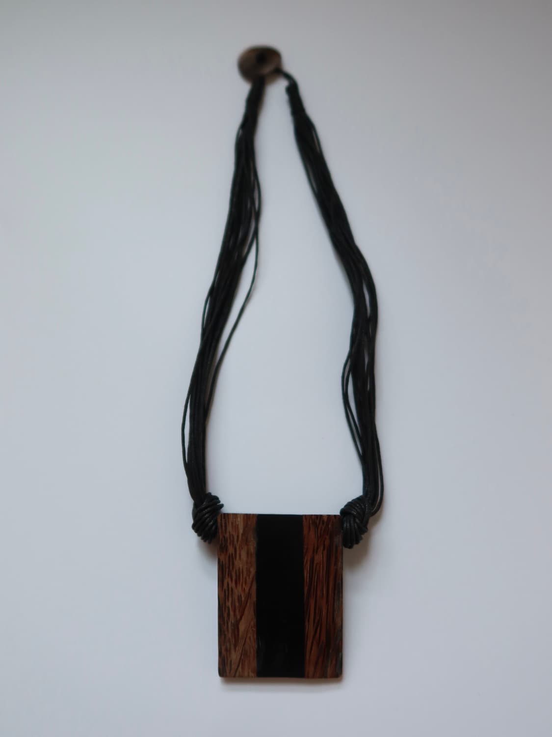 wood block necklace 상품이미지3