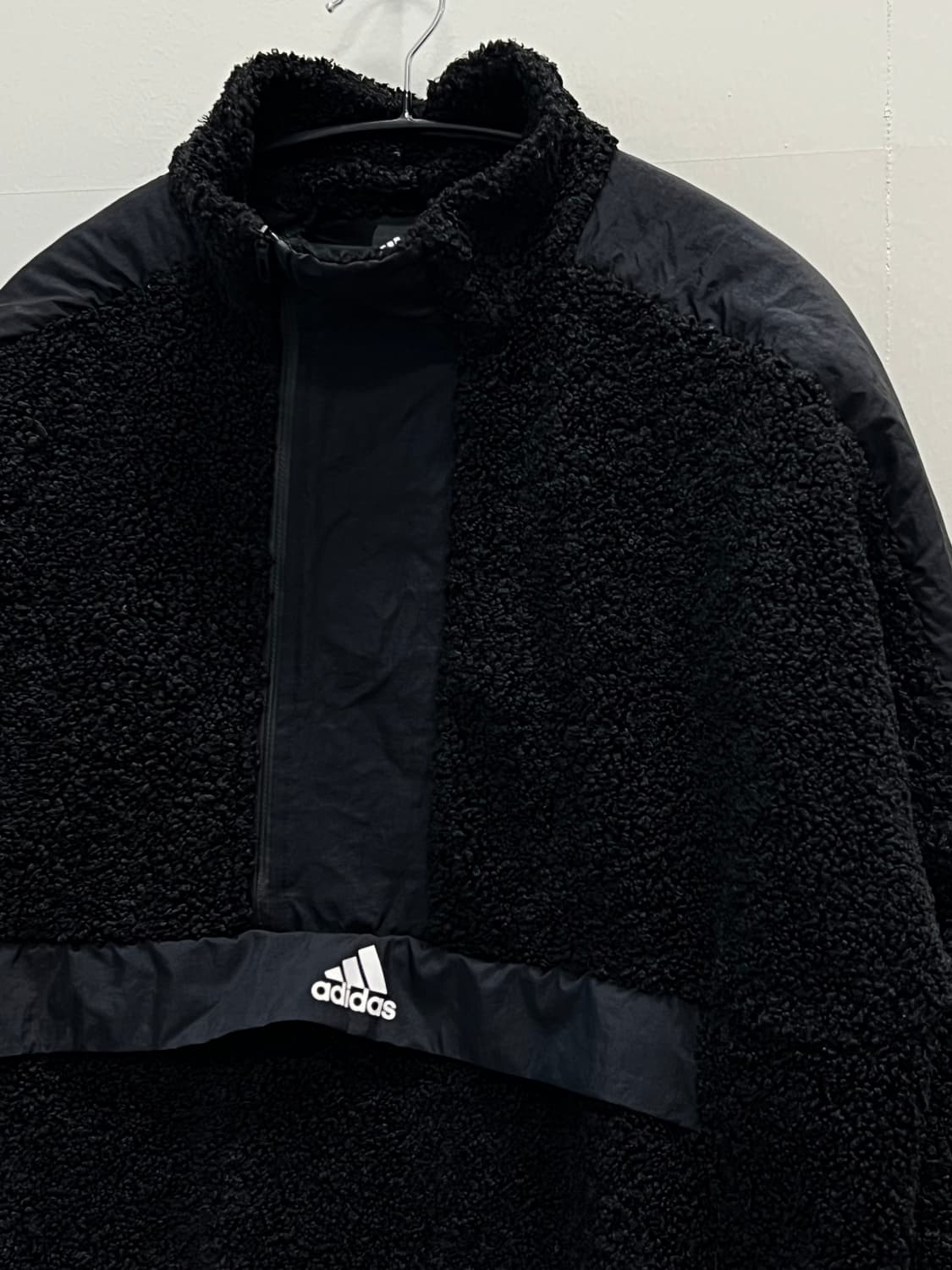 아디다스 하프집 셰르파 아노락 블랙 상품이미지3