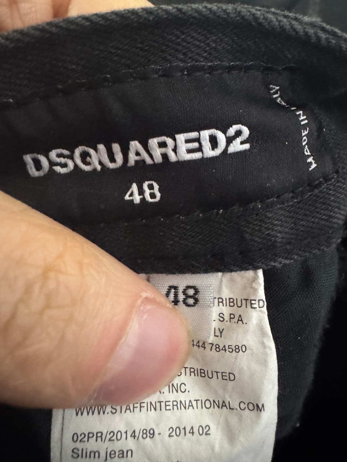 디스퀘어드2 디스트로이트 워싱 흑청 데님팬츠  31.4인치 상품이미지3