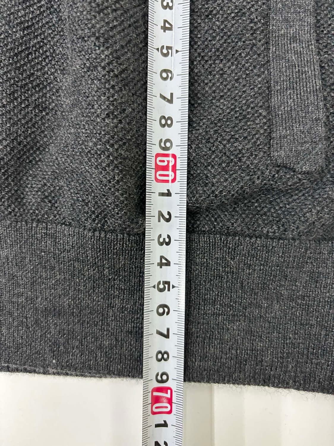 폴로 랄프로렌 신형 메리노울 100% 차콜그레이 니트 집업(M) 상품이미지6