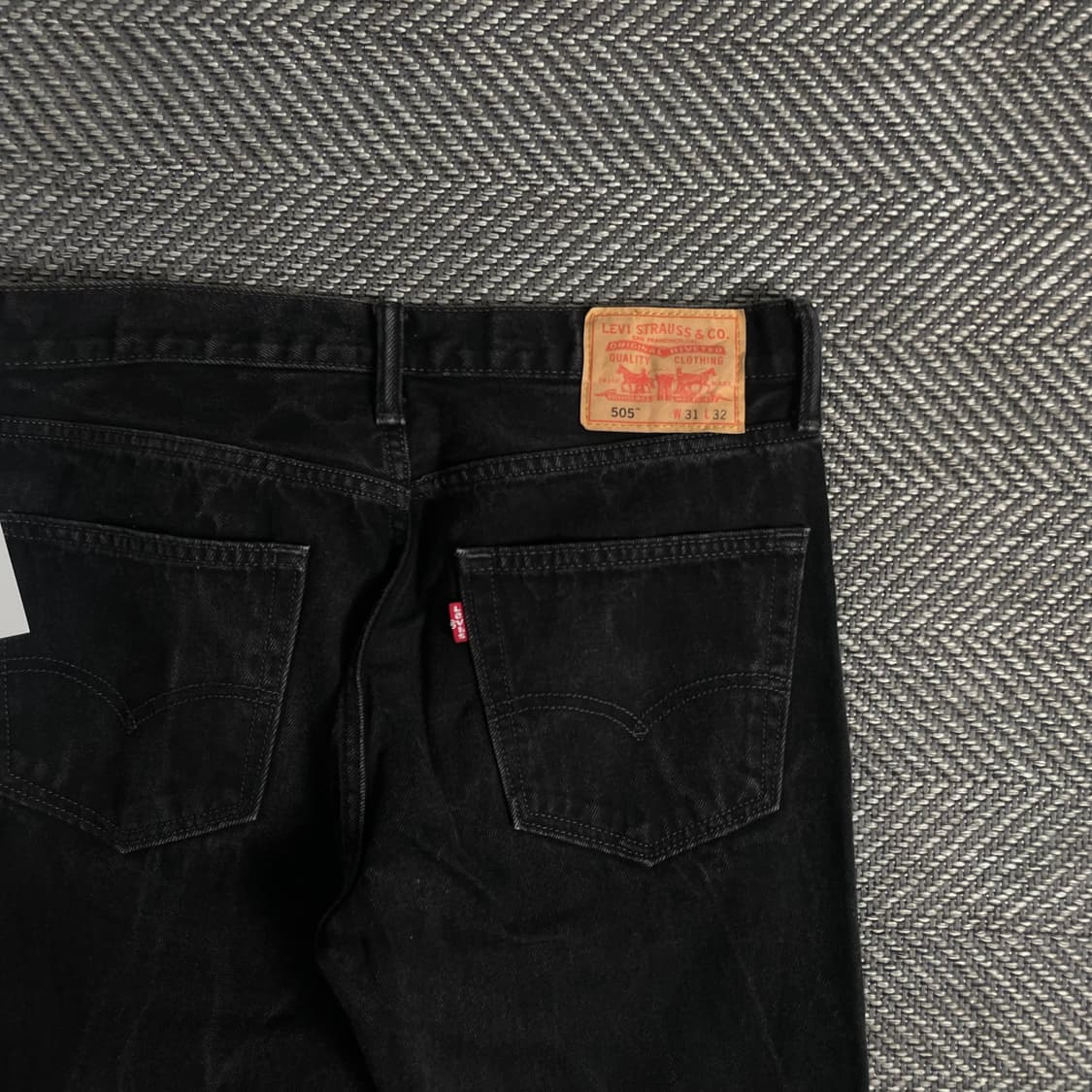 리바이스 505 블랙 데님 레귤러 팬츠o 2975 상품이미지2