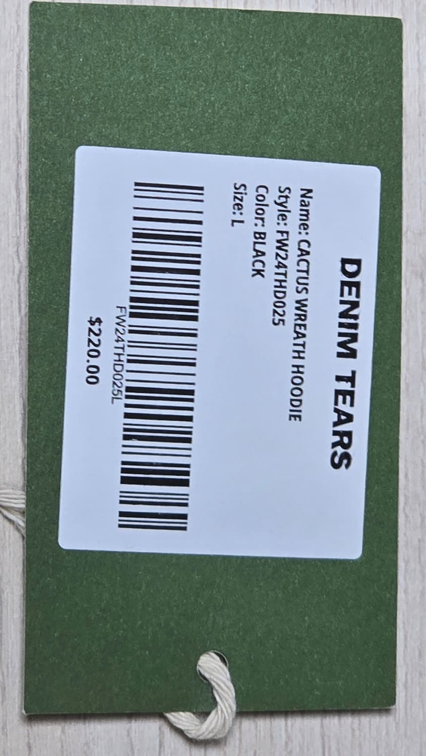 데님티어스 × cpfm 리쓰 후드 블랙 L 상품이미지6