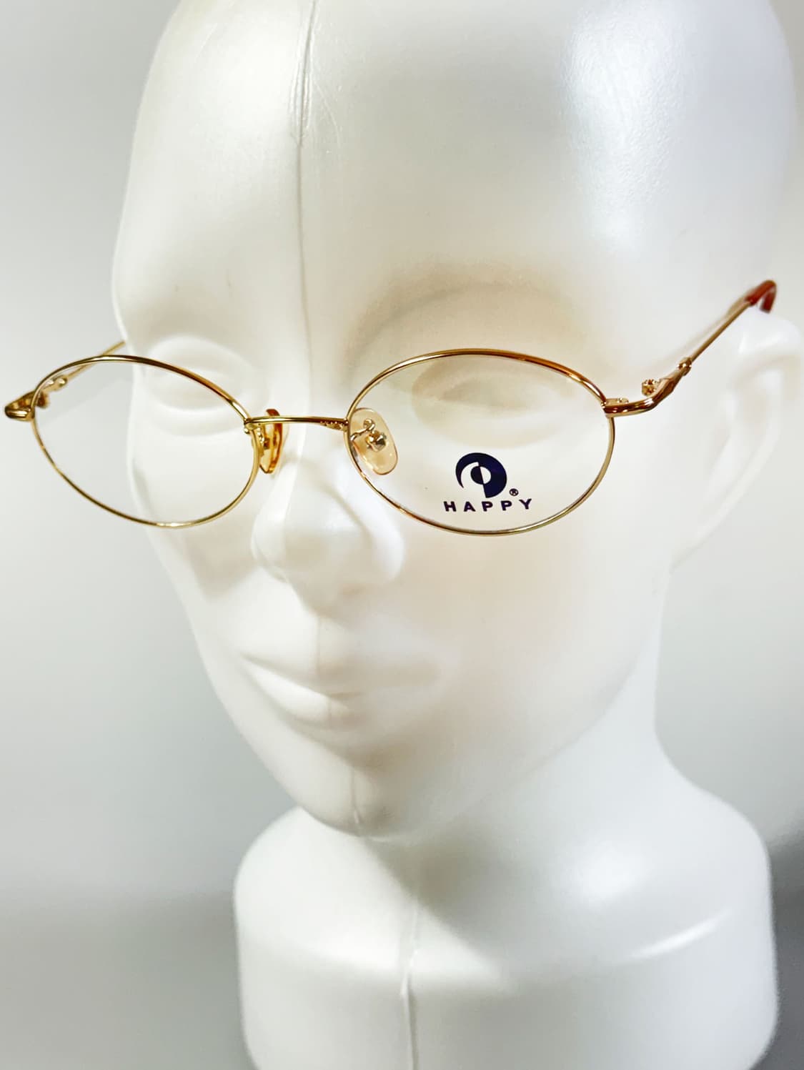 90s HAPPY 골드 메탈 슬림 라운드 빈티지 안경 상품이미지9