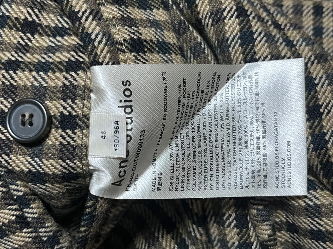 Acne Studio 아크네 Oles올레스 발마칸 코트 상품이미지6