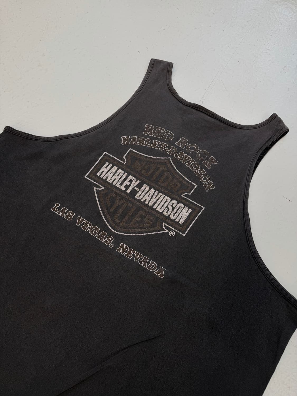 Harley Davidson 빈티지 블랙 탱크탑 상품이미지4