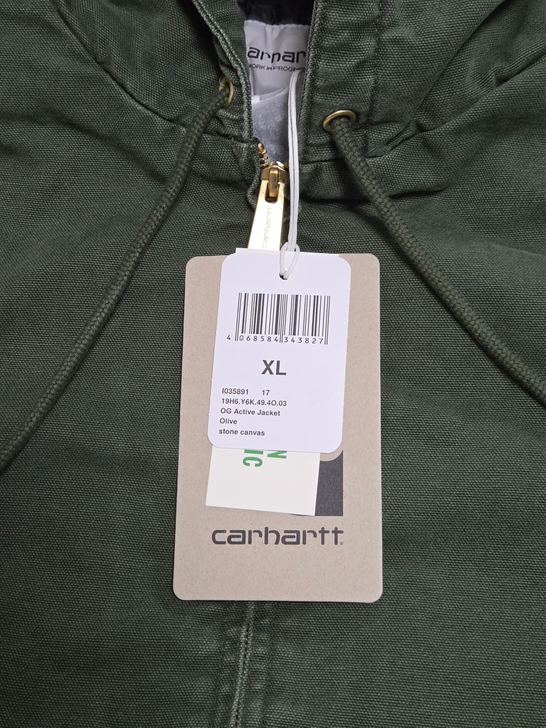 칼하트 WIP OG 액티브 자켓 올리브 스톤 XL 상품이미지2