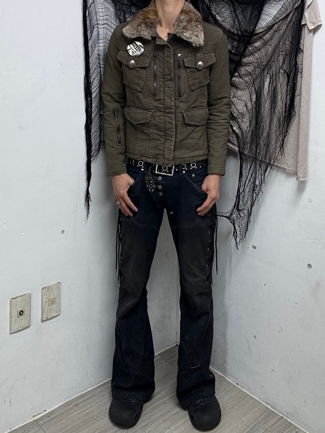 Fur Trimming 00’s Design 2-way Jacket 상품이미지4