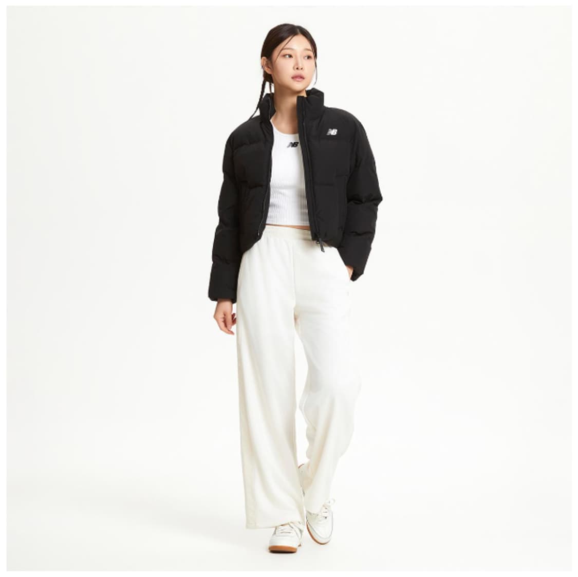 뉴발란스 액티브 숏 구스 다운 블랙 상품이미지4