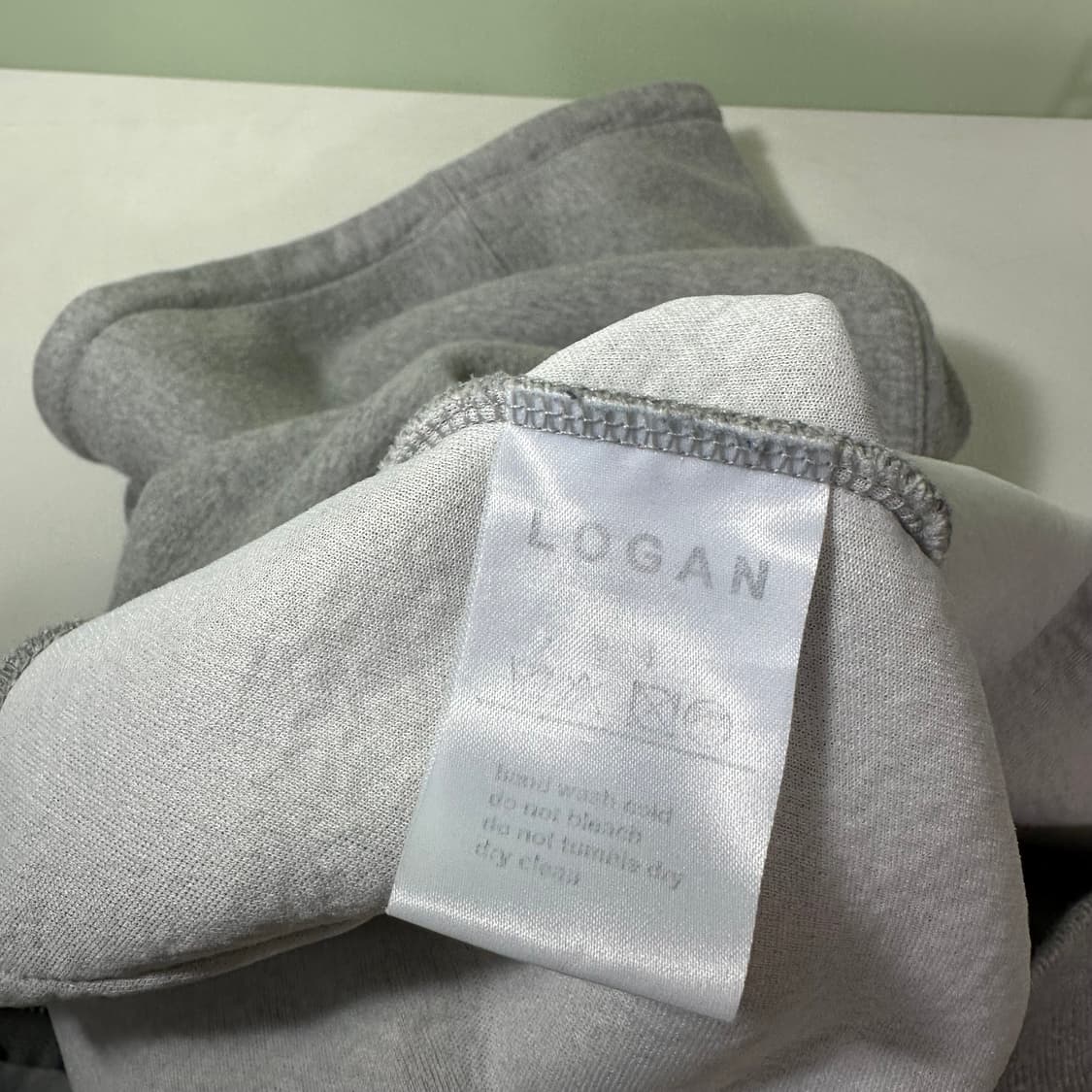 L LOGAN 로건 그레이 오버핏 투웨이 워싱스웻코튼 후드집업 상품이미지6