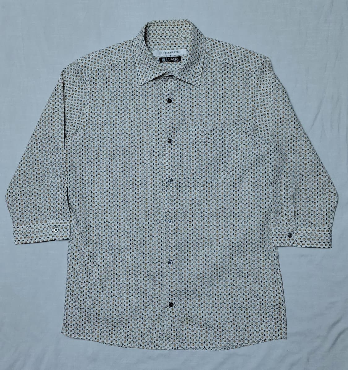 [M/95] 인터메조 x 이탈리아 TAIANA 원단 고급 패턴 셔츠 상품이미지1
