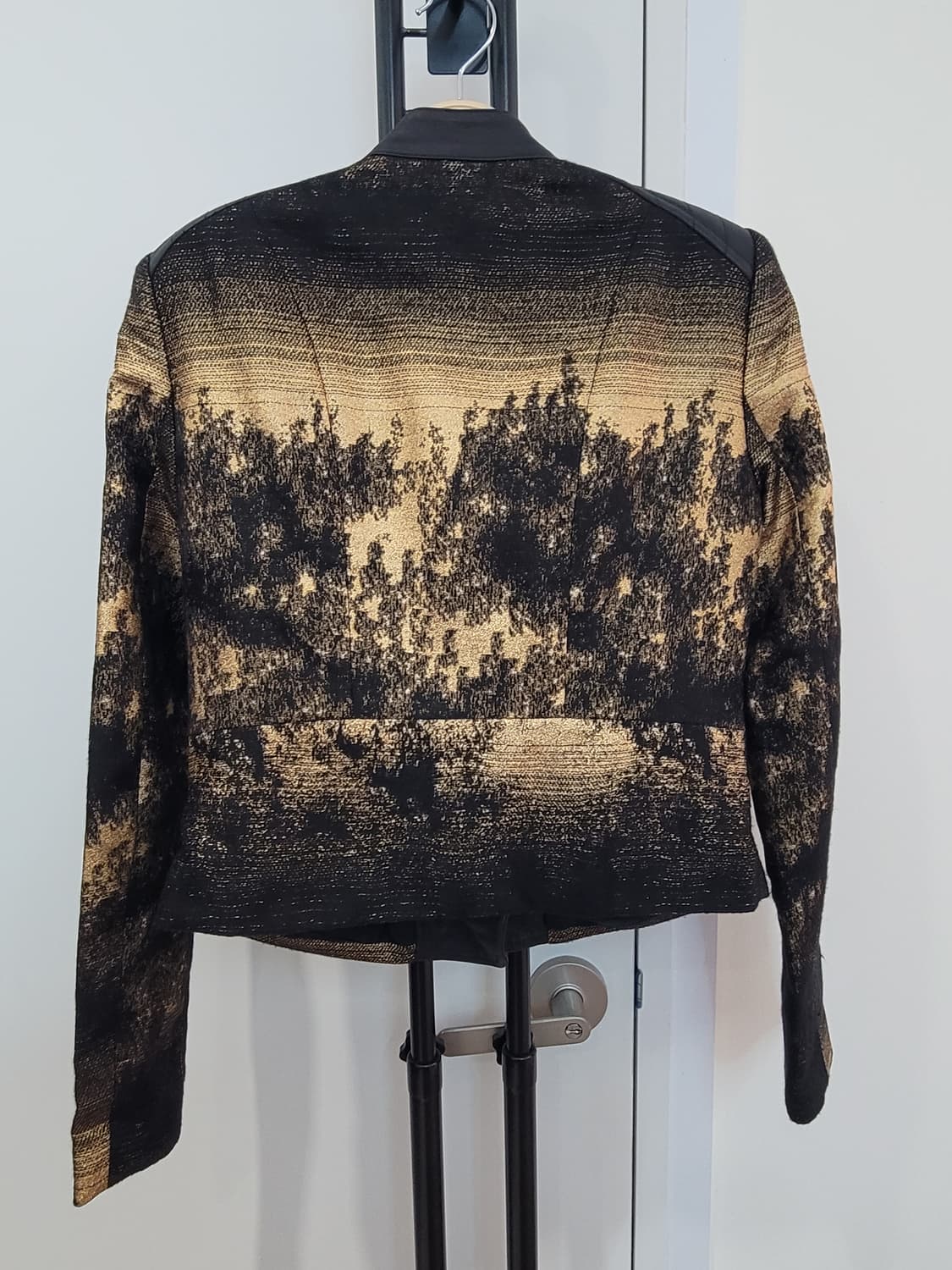 뉴욕 디자이너 브랜드 이갈 아즈로엘 블랙/골드 바이커 자켓 4사이즈 상품이미지7