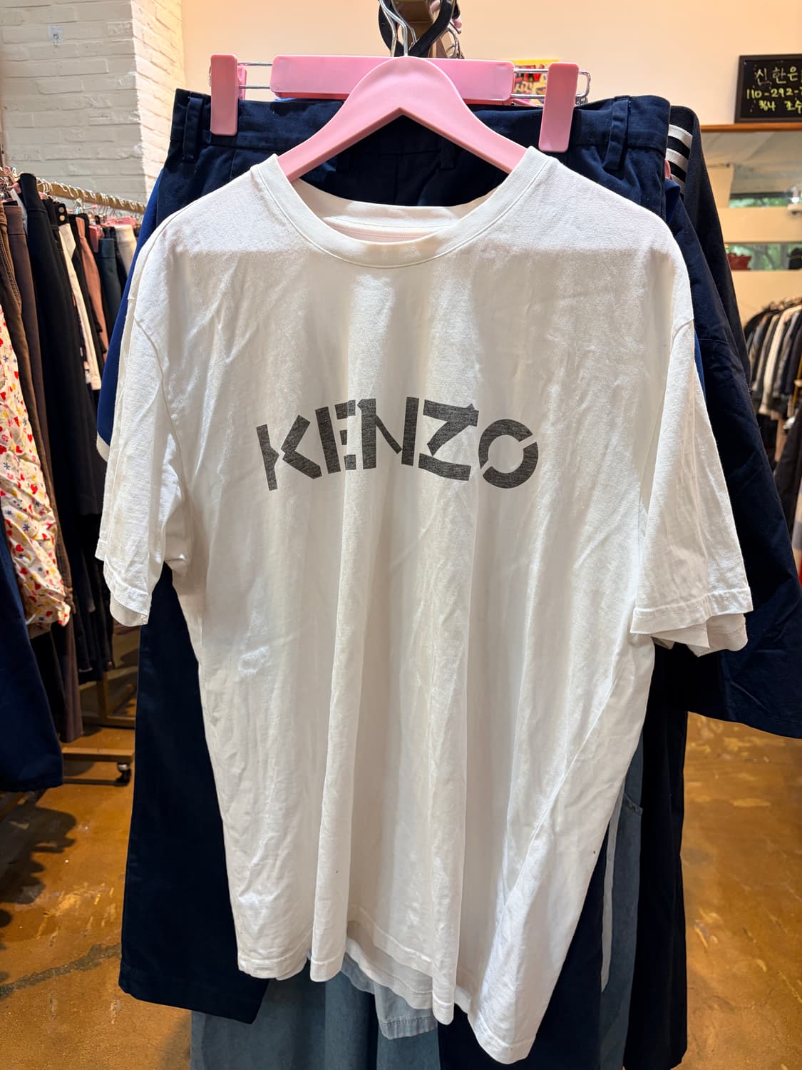 KENZO 겐조 화이트 반팔 티셔츠 상품이미지1