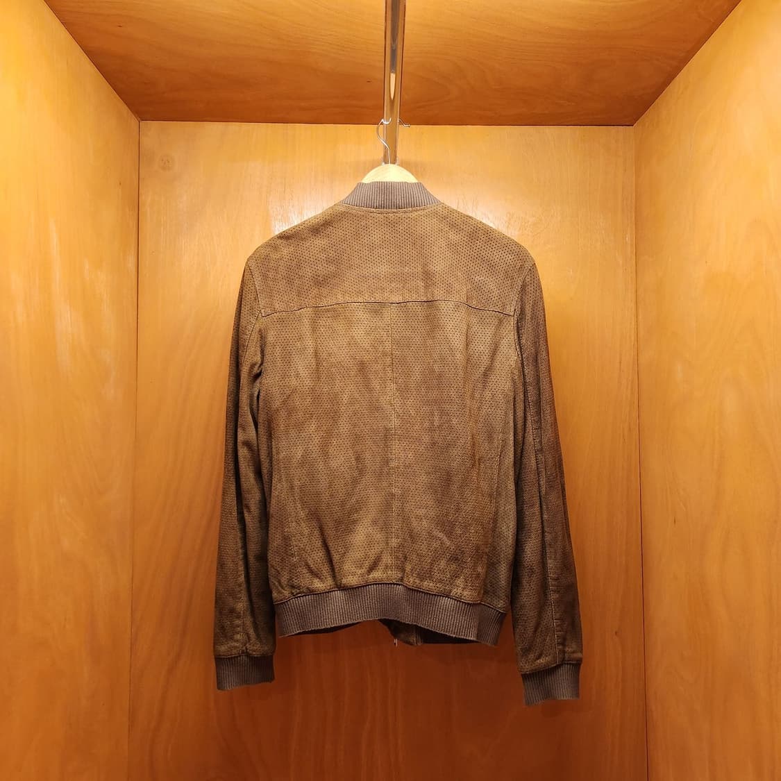 올세인츠 염소가죽 스웨이드 봄버 자켓 M 상품이미지5